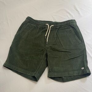 Quiksilver Men’s Green Corduroy Y2k Shorts Size Medium